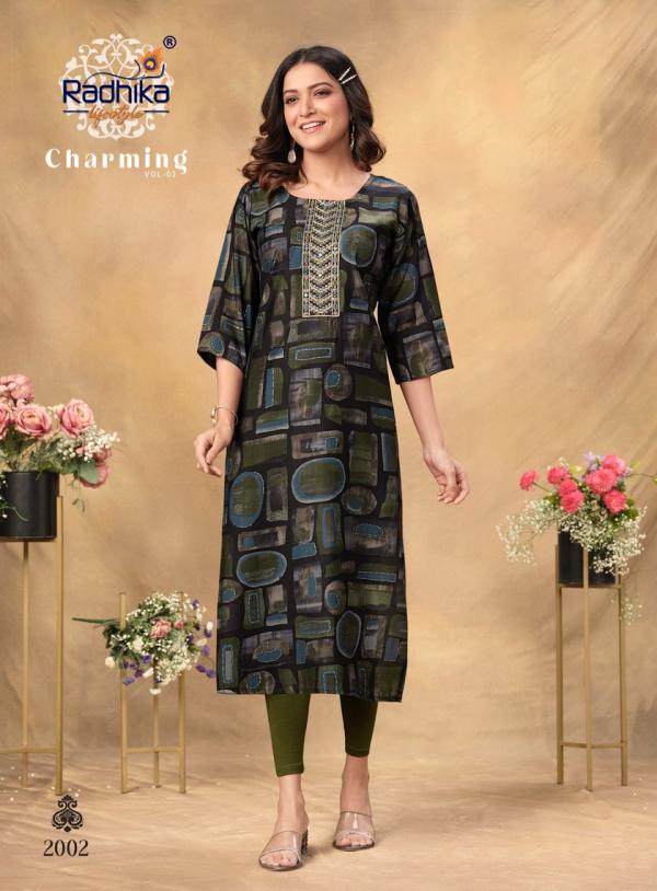 Radhika Charming Vol 2 Chanderi Designer Kurti Collection